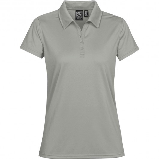 Cool Silver Womens Eclipse Pique Polos